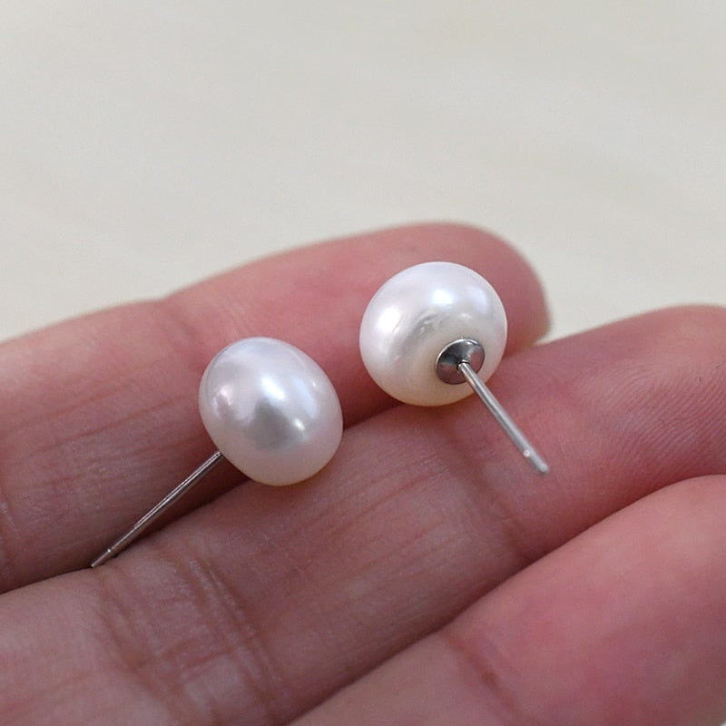 Classic Freshwater Pearl Stud Earrings