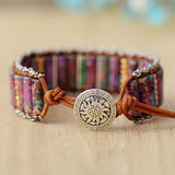 Multicolor Jasper Energy Wrap Bracelets