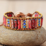Multicolor Jasper Energy Wrap Bracelets
