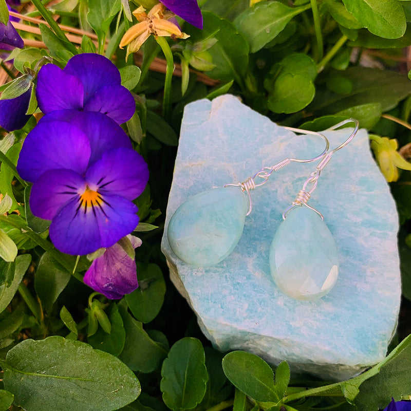 Soothing Amazonite Drop Earrings