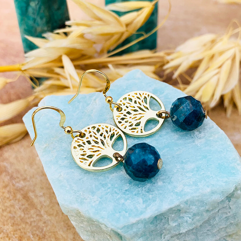 Apatite Tree of Life Earrings