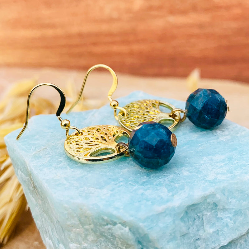 Apatite Tree of Life Earrings