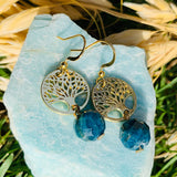 Apatite Tree of Life Earrings