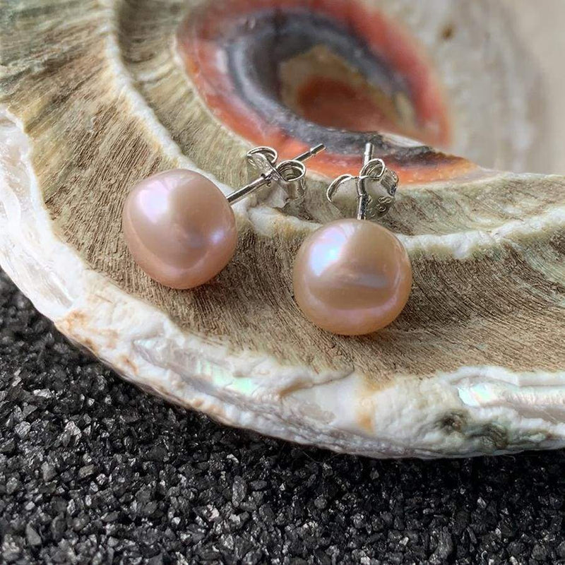 Classic Freshwater Pearl Stud Earrings