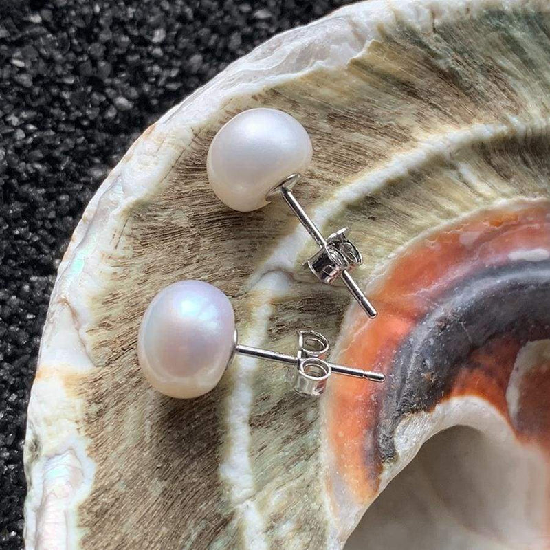 Classic Freshwater Pearl Stud Earrings