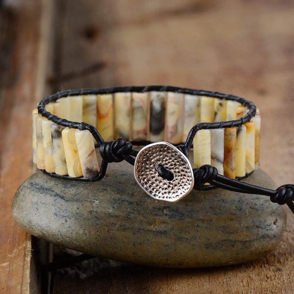 Onyx Courage Wrap Bracelet