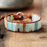 Grounding Amazonite Wrap Bracelet