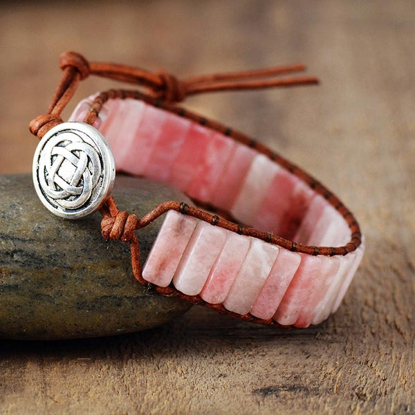 Pink Opal Calming Wrap Bracelet