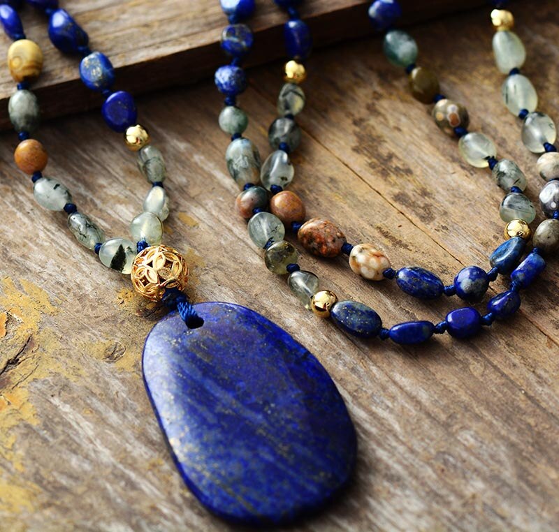 Lapis Lazuli Uplifting Pendant Necklace