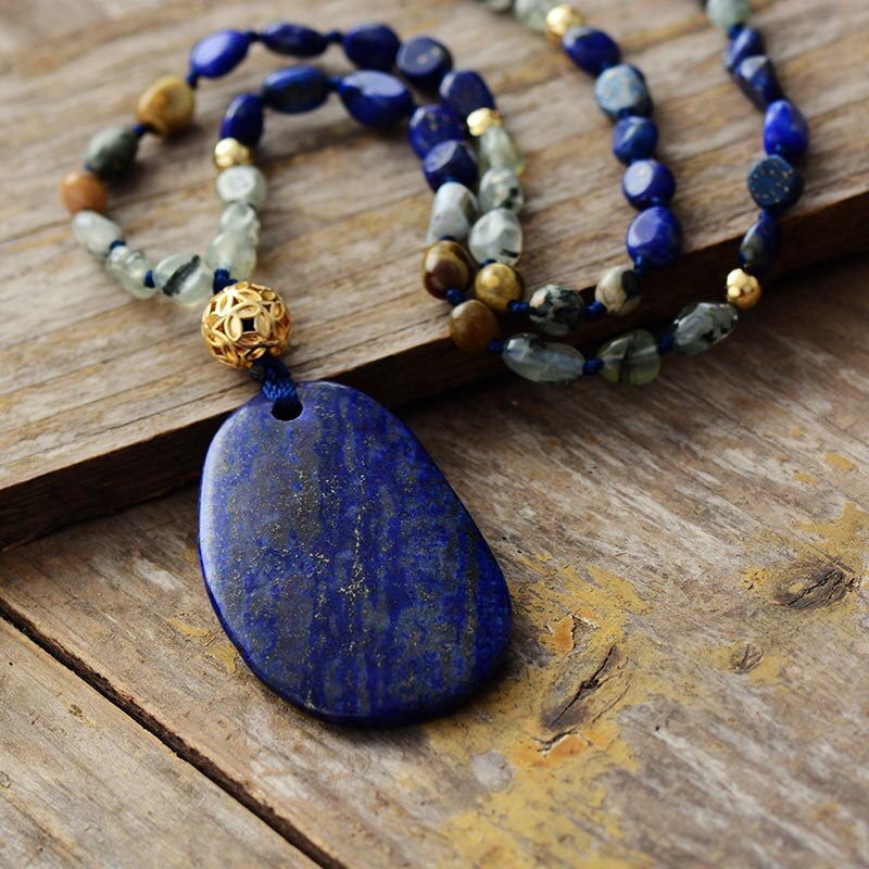 Lapis Lazuli Uplifting Pendant Necklace