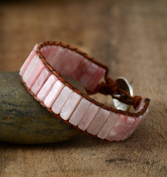 Pink Opal Calming Wrap Bracelet