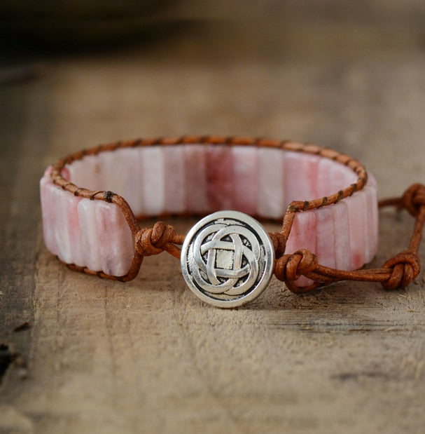 Pink Opal Calming Wrap Bracelet