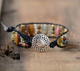 Jasper - Agate  Protection Wrap Bracelet
