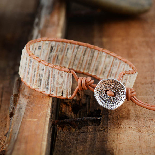 High Vibration Clear Quartz Wrap Bracelet
