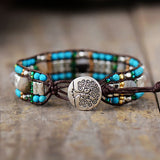 Turquoise - Jasper Protection Wrap Bracelet