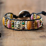 Jasper - Agate  Protection Wrap Bracelet