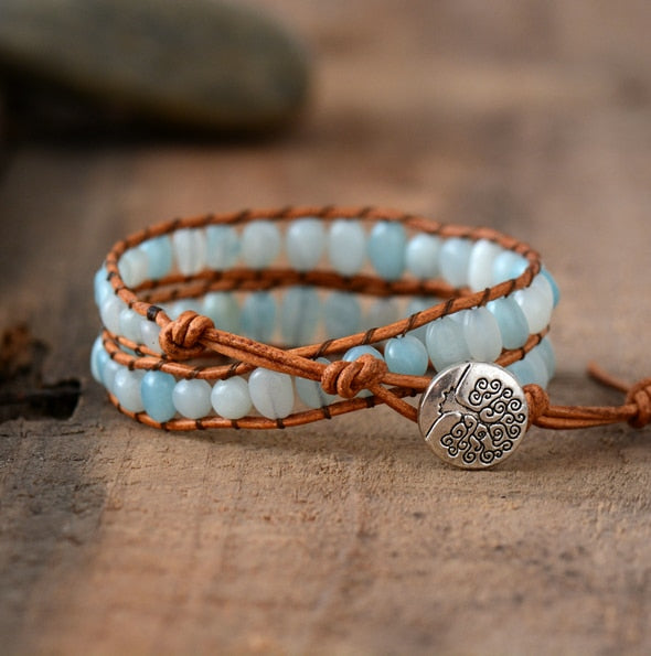 Soothing Amazonite 2 Wrap Bracelet