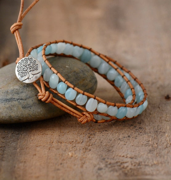 Soothing Amazonite 2 Wrap Bracelet