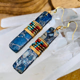 Sea Sediment Jasper Drop Earrings