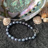 Midnight Freshwater Pearls - Necklace, Bracelet, Earring Set