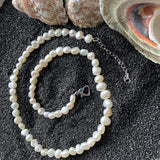 Timeless Baroque Pearl Necklace & Bracelet set