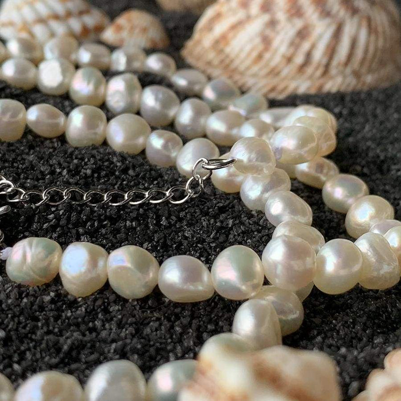 Timeless Baroque Pearl Necklace & Bracelet set